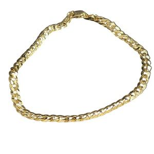 Vintage 925 Sterling Silver LIRM Italy Curb Chain bracelet 9” 4.964g